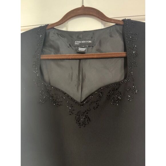 Vintage Jones New York Beaded dress, Black, Size 6 - Picture 5 of 9